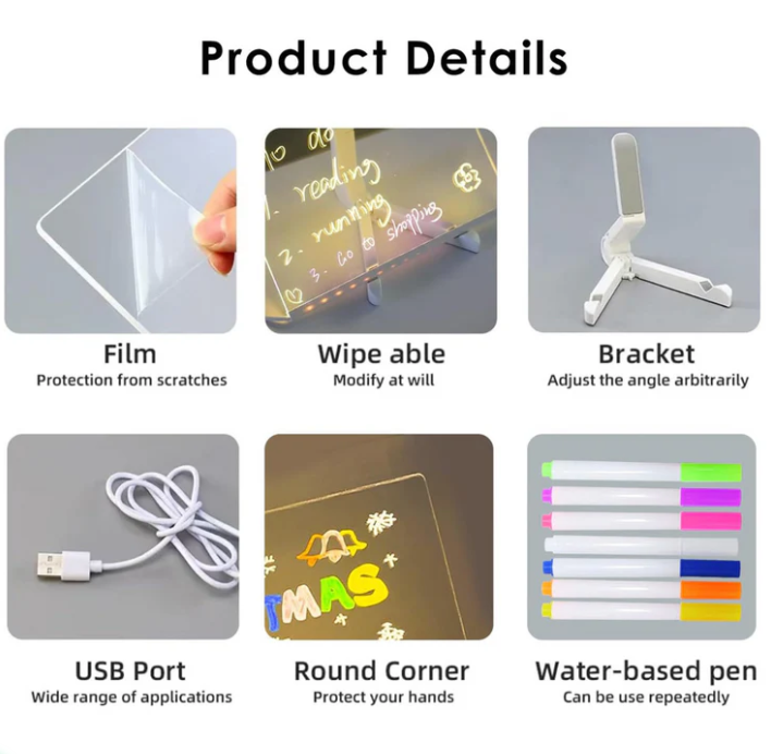 LED Kreativ Zeichenbrett - Leuchtet & Inspiriert