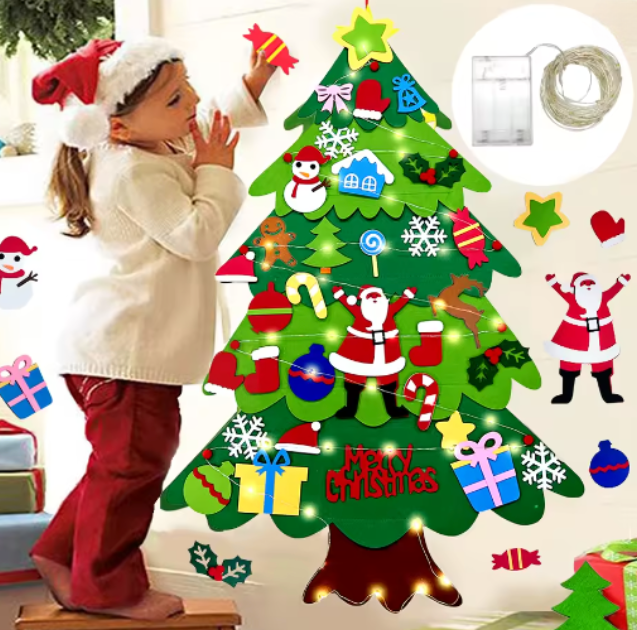 DIY Filz Weihnachtsbaum - Kinderfreundlich & Sicher