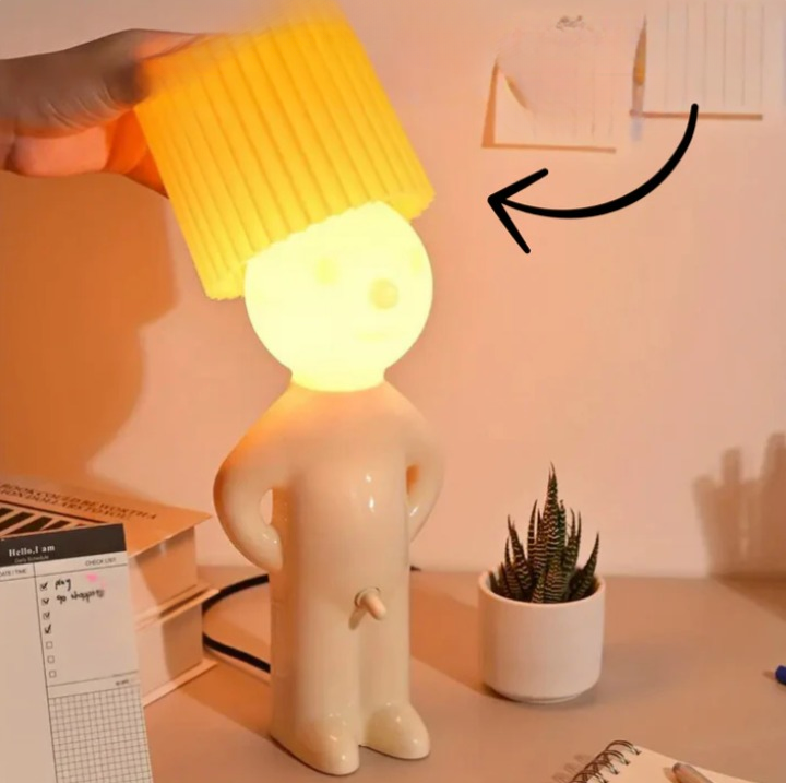 Freche Mann Lampe - Humor, Stil & Blickfang