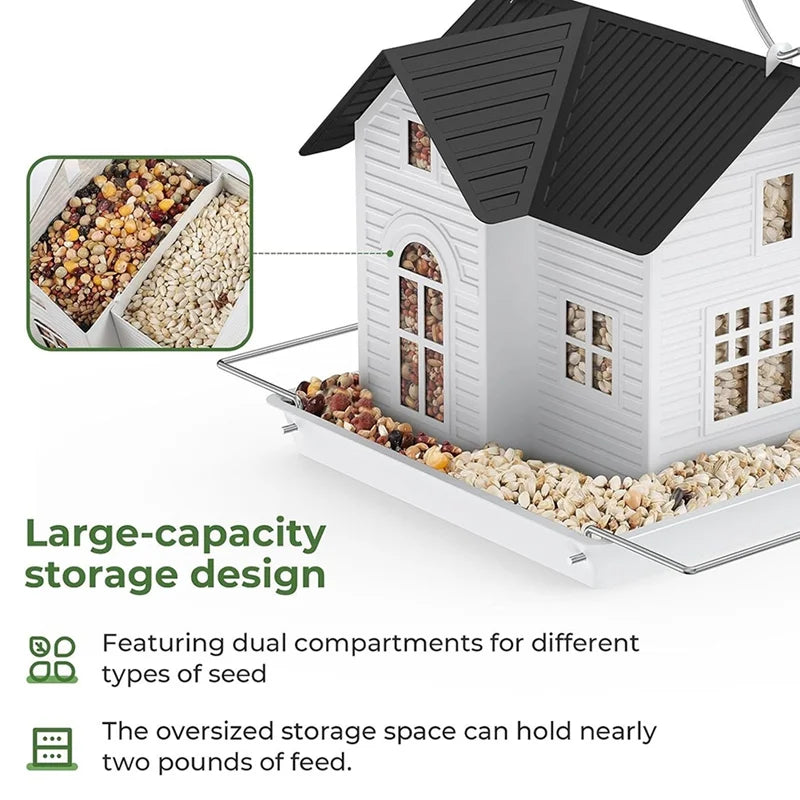 SolarCottage – Beleuchtetes Vogelhaus & Futterstation