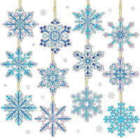 Schneeflocke Blau