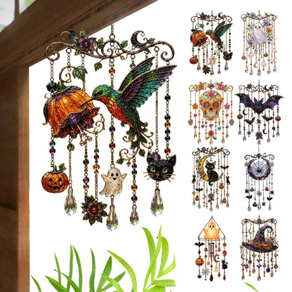 Hexara Halloween-Fensterdeko Windspiel Set Übersicht