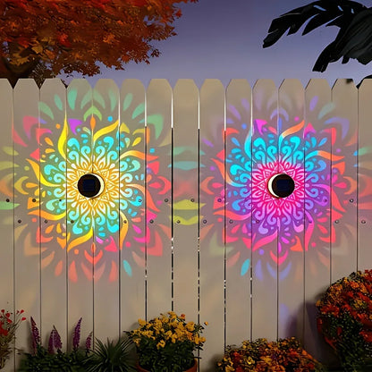 MandalaGlow™ – Solar Wandlampe
