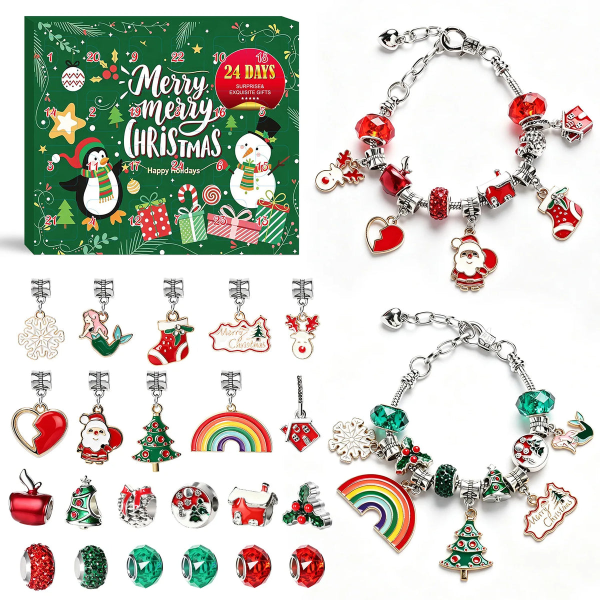 Charmelia Schmuck-Adventskalender mit 24 Türchen