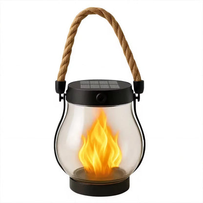 Flamora – Solar-Flammenlaterne für Garten & Terrasse