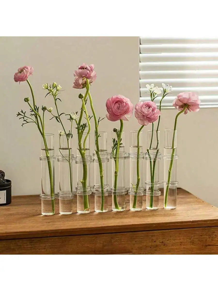 FlexiFlora – Modulare Scharnier-Vase aus Kristallglas