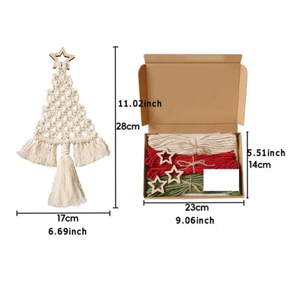 KnotCraft – Makramee-Bastelset Weihnachtsbaum zum Selberknüpfen