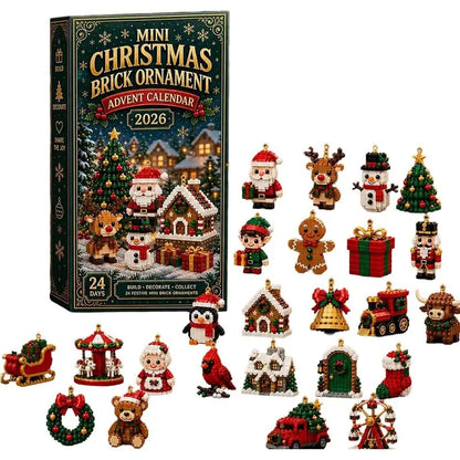 Nordhaus Adventskalender Box mit 24 Mini-Baustein-Ornamenten