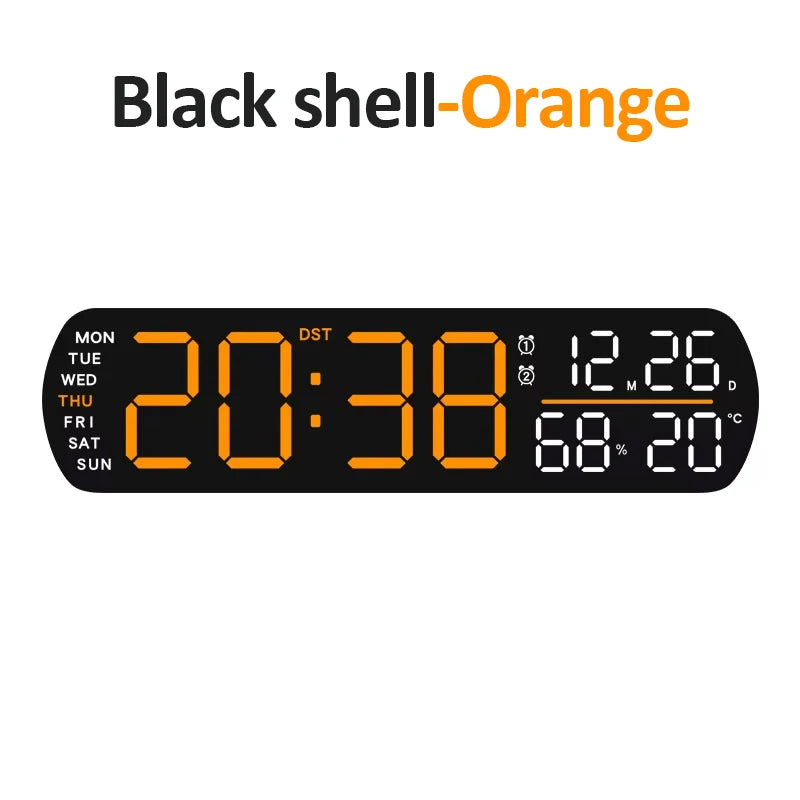 LumiTime™ RGB – Smarte 360° LED-Wanduhr mit Remote-Control