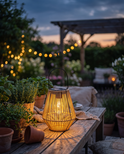 Solera – sfeerbeeld gezellige avond op tuintafel