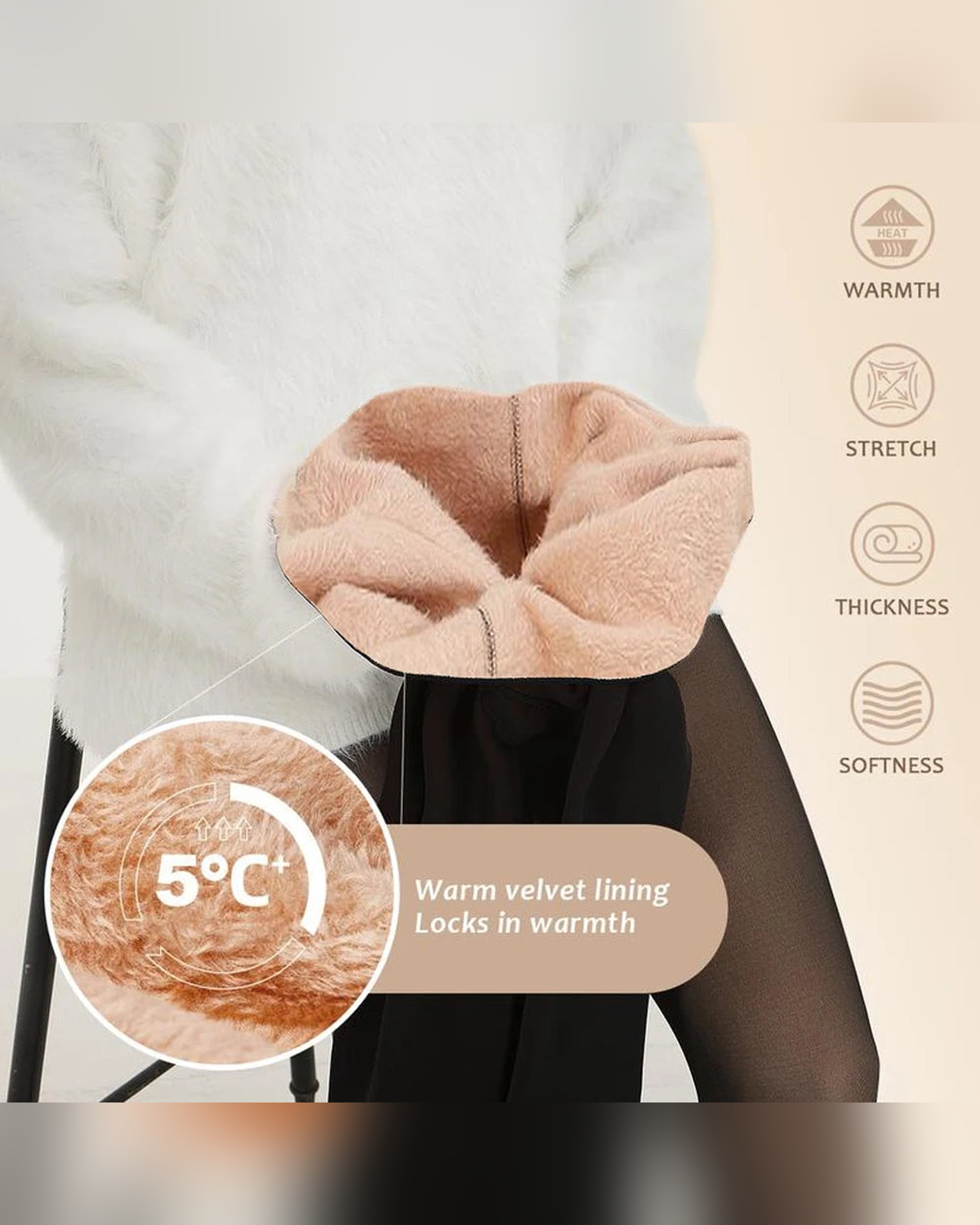 ShapeLuxe Fleece-Innenfutter Detail
