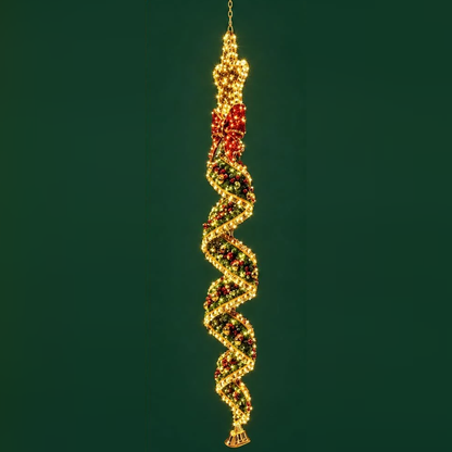 Winterlicht Spirale, Design Weihnachtsbaum, Seitenansicht